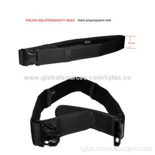 Black Nylon Duty Belt for Police Military Equipment